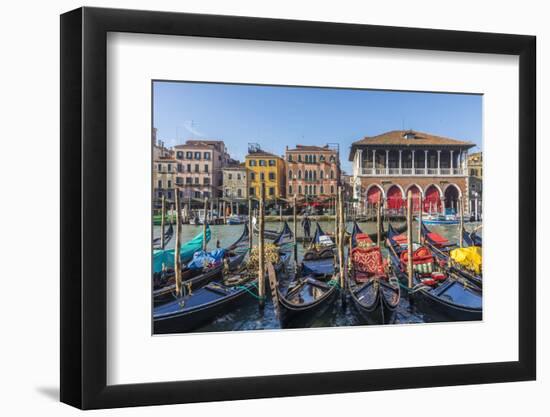 Mercati di Rialto (Rialto market) & Grand Canal, Venice, Italy-Jon Arnold-Framed Photographic Print