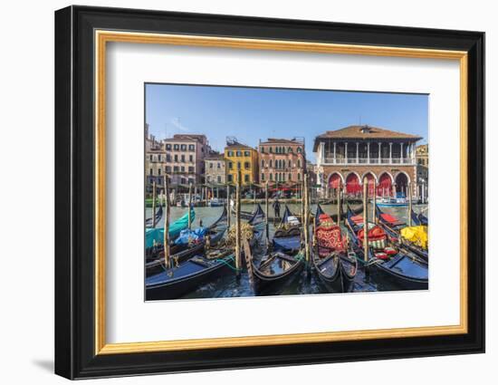 Mercati di Rialto (Rialto market) & Grand Canal, Venice, Italy-Jon Arnold-Framed Photographic Print