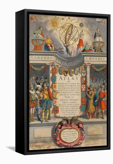 Mercator's Atlas, 1633-Science Source-Framed Premier Image Canvas