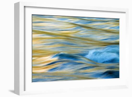 Merced River Abstract & Afternoon Light Natural Detail Yosemite-Vincent James-Framed Photographic Print