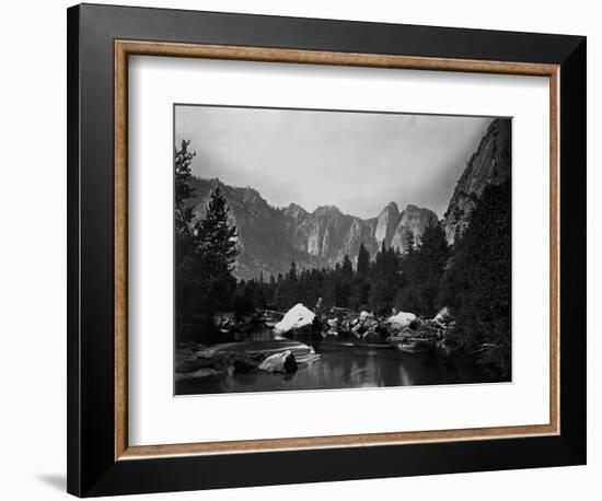 Merced River and Cathedral Rocks-null-Framed Photographic Print