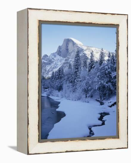 Merced River and Half Dome in Winter-James Randklev-Framed Premier Image Canvas