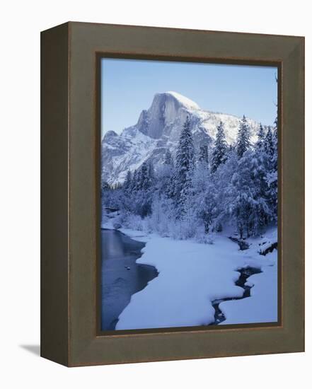 Merced River and Half Dome in Winter-James Randklev-Framed Premier Image Canvas