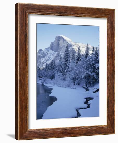 Merced River and Half Dome in Winter-James Randklev-Framed Photographic Print