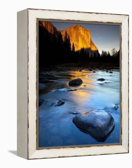 Merced River Beneath El Capitan in Yosemite National Park, California-Ian Shive-Framed Premier Image Canvas