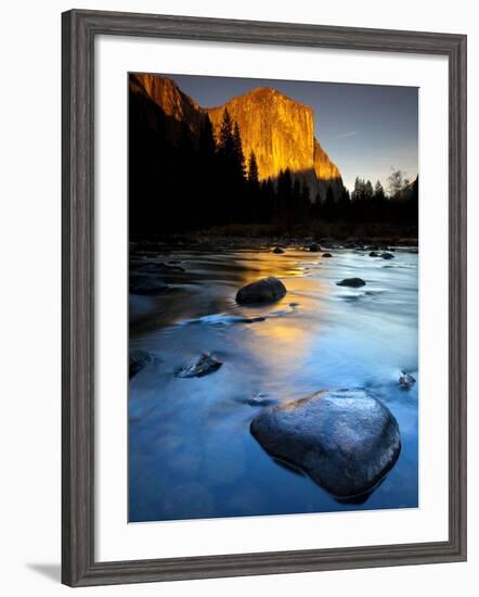 Merced River Beneath El Capitan in Yosemite National Park, California-Ian Shive-Framed Photographic Print