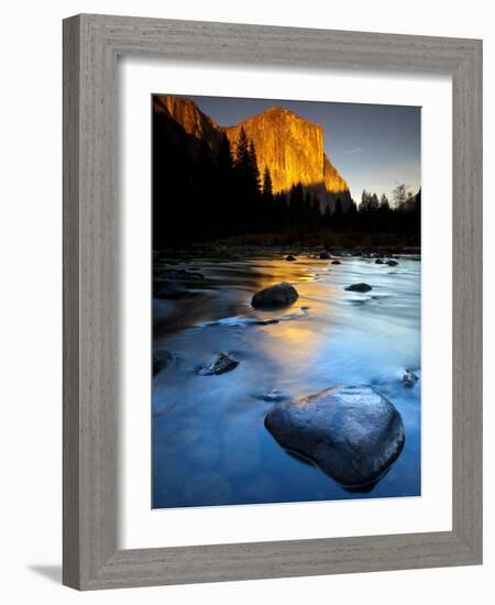 Merced River Beneath El Capitan in Yosemite National Park, California-Ian Shive-Framed Photographic Print