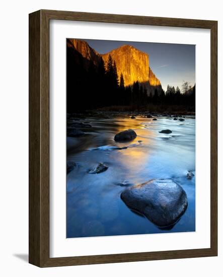 Merced River Beneath El Capitan in Yosemite National Park, California-Ian Shive-Framed Photographic Print