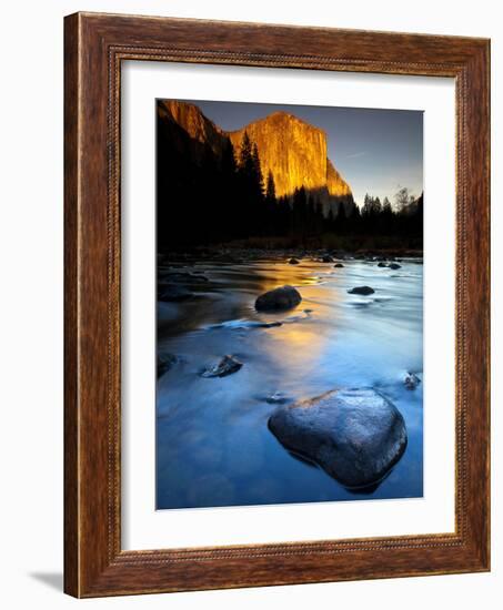 Merced River Beneath El Capitan in Yosemite National Park, California-Ian Shive-Framed Photographic Print