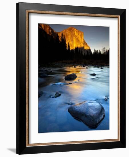 Merced River Beneath El Capitan in Yosemite National Park, California-Ian Shive-Framed Photographic Print