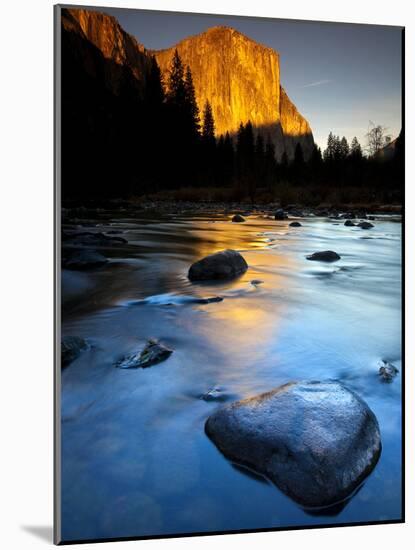 Merced River Beneath El Capitan in Yosemite National Park, California-Ian Shive-Mounted Photographic Print