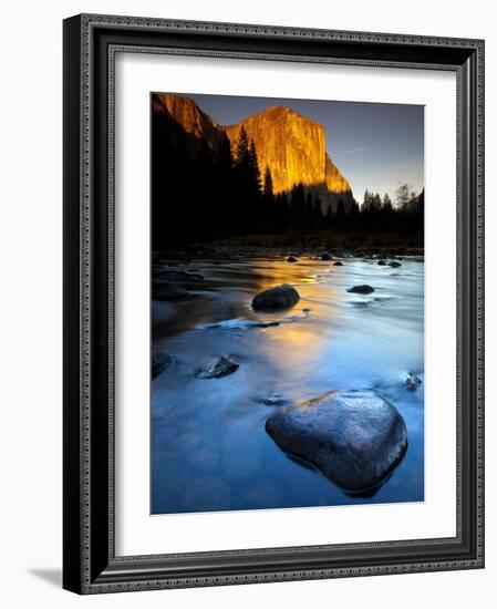 Merced River Beneath El Capitan in Yosemite National Park, California-Ian Shive-Framed Photographic Print