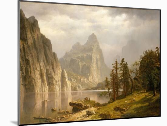 Merced River, Yosemite Valley, 1866-Albert Bierstadt-Mounted Giclee Print