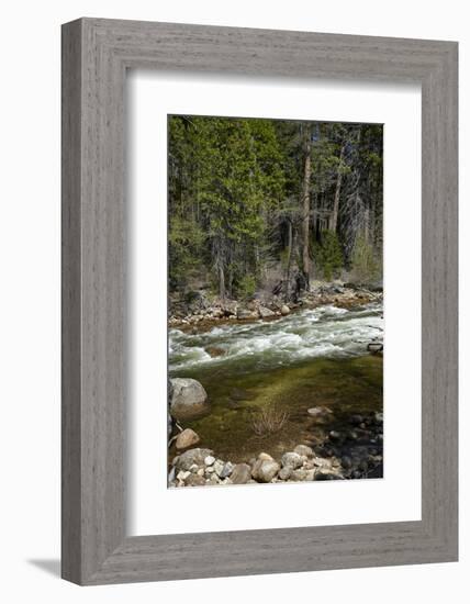 Merced River, Yosemite Valley, Yosemite National Park, California, USA-David Wall-Framed Photographic Print