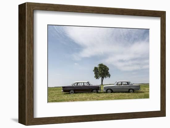 Mercedes 220 Sb, Type W 111, Year of Manufacture 1963, 105 Hp, and Mercedes 200-Bernd Wittelsbach-Framed Photographic Print