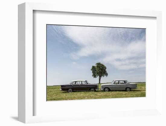 Mercedes 220 Sb, Type W 111, Year of Manufacture 1963, 105 Hp, and Mercedes 200-Bernd Wittelsbach-Framed Photographic Print