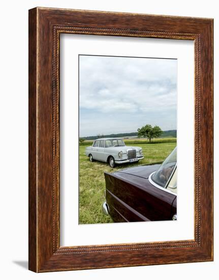 Mercedes 220 Sb, Type W 111, Year of Manufacture 1963, 105 Hp, and Mercedes 200-Bernd Wittelsbach-Framed Photographic Print