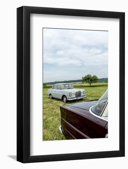 Mercedes 220 Sb, Type W 111, Year of Manufacture 1963, 105 Hp, and Mercedes 200-Bernd Wittelsbach-Framed Photographic Print