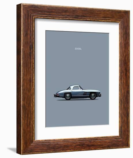 Mercedes 300SL 1960-Mark Rogan-Framed Art Print