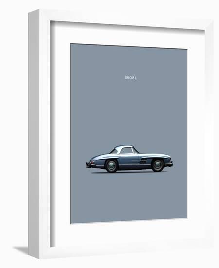 Mercedes 300SL 1960-Mark Rogan-Framed Art Print