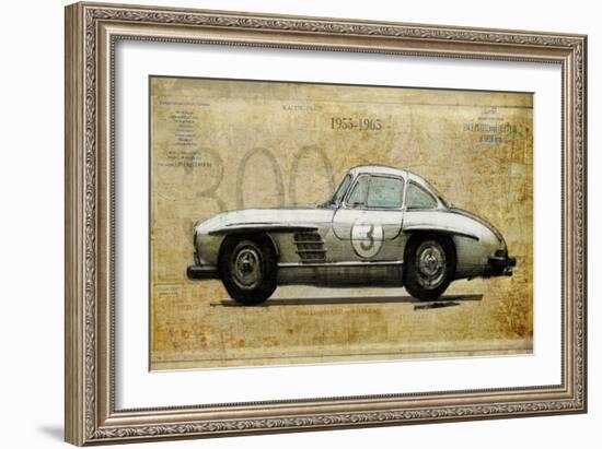 Mercedes 300SL-Sidney Paul & Co.-Framed Giclee Print