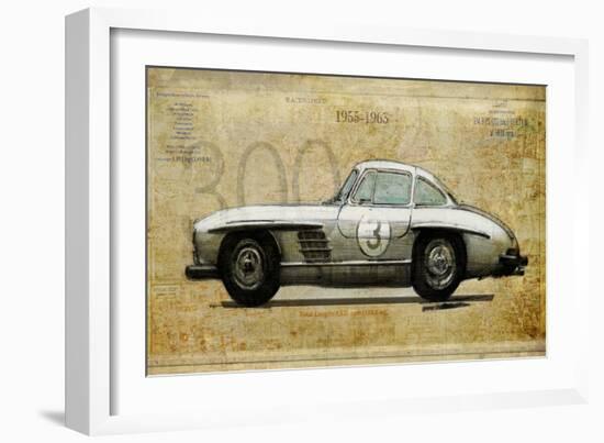 Mercedes 300SL-Sidney Paul & Co.-Framed Giclee Print