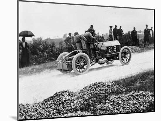 Mercedes 60 Hp Climbing a Hill on the Paris-Madrid Race, 1903-null-Mounted Photographic Print