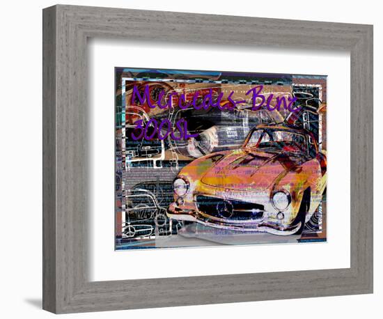 Mercedes Benz 300 Sl-Victoria Hues-Framed Giclee Print