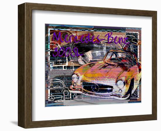 Mercedes Benz 300 Sl-Victoria Hues-Framed Giclee Print