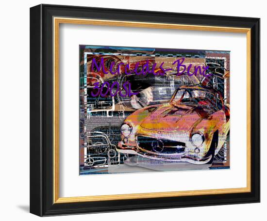 Mercedes Benz 300 Sl-Victoria Hues-Framed Giclee Print