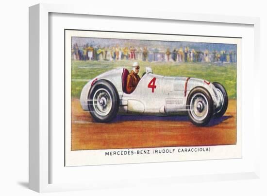 'Mercedes-Benz (Rudolf Caracciola)', 1938-Unknown-Framed Giclee Print