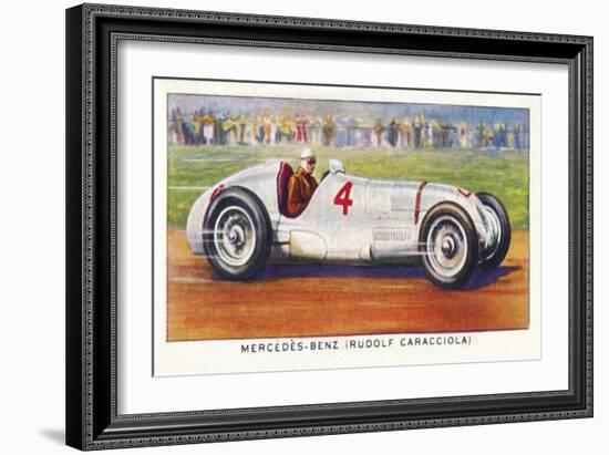 'Mercedes-Benz (Rudolf Caracciola)', 1938-Unknown-Framed Giclee Print