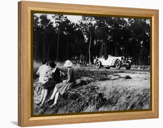 Mercedes-Benz Ss in Action at the Le Mans 24 Hours, France, 1930-null-Framed Stretched Canvas