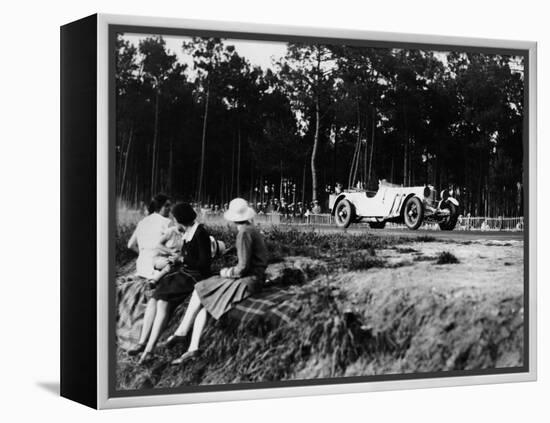 Mercedes-Benz Ss in Action at the Le Mans 24 Hours, France, 1930-null-Framed Stretched Canvas