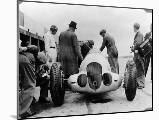 Mercedes-Benz W125 Grand Prix Car at the Nurburgring, Germany, 1937-null-Mounted Photographic Print