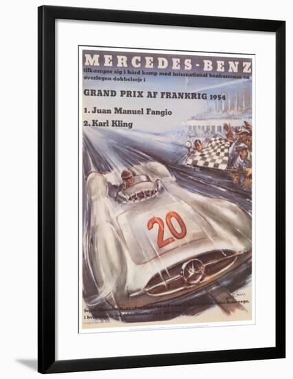 Mercedes Benz-H. Liskars-Framed Art Print