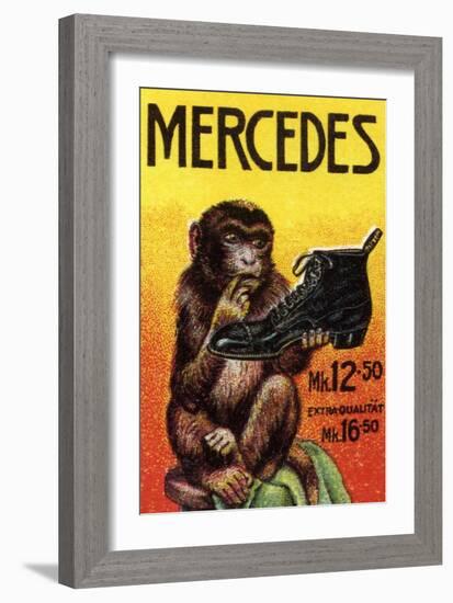 Mercedes Boots Of Germany-Mercedes-Framed Art Print