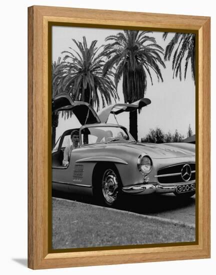 Mercedes Gullwing Sports Car-Ed Clark-Framed Premier Image Canvas