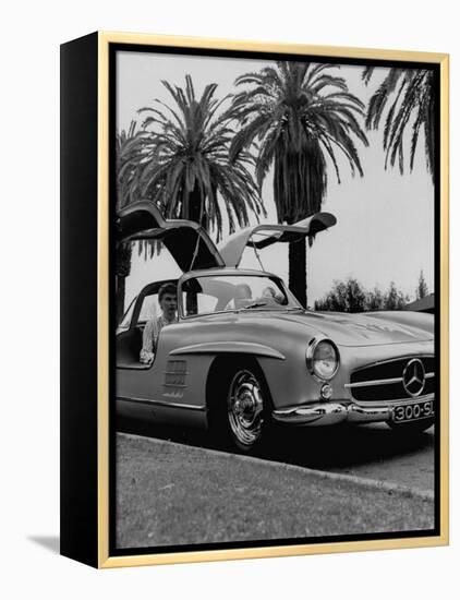 Mercedes Gullwing Sports Car-Ed Clark-Framed Premier Image Canvas