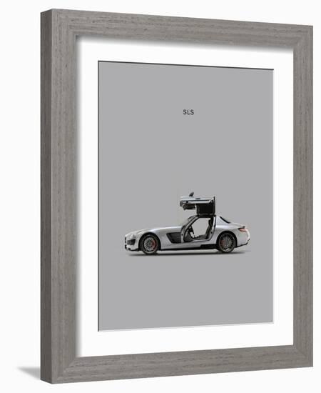 Mercedes SLS Grey-Mark Rogan-Framed Premium Giclee Print