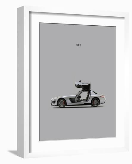 Mercedes SLS Grey-Mark Rogan-Framed Premium Giclee Print