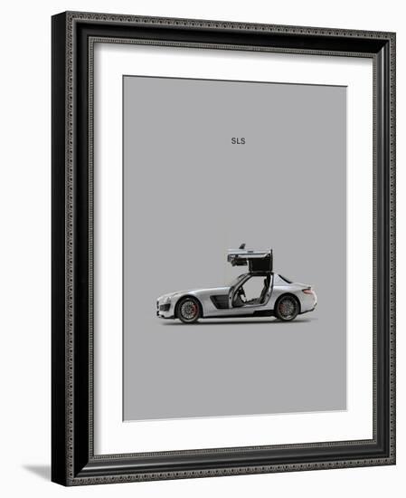 Mercedes SLS Grey-Mark Rogan-Framed Premium Giclee Print