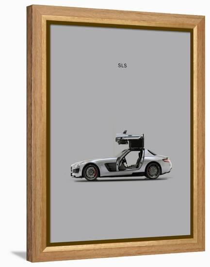 Mercedes SLS Grey-Mark Rogan-Framed Stretched Canvas