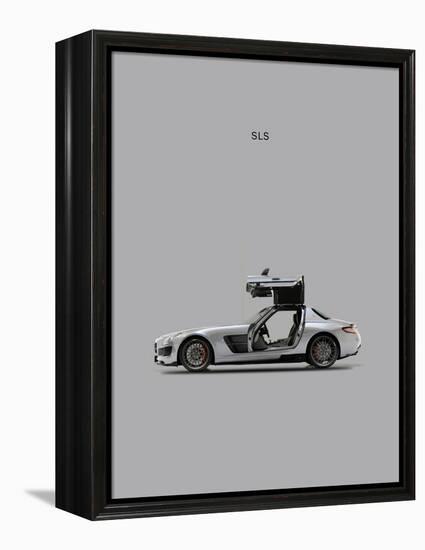 Mercedes SLS Grey-Mark Rogan-Framed Stretched Canvas