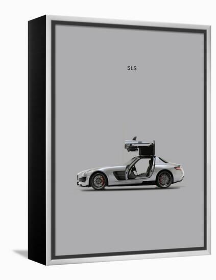 Mercedes SLS Grey-Mark Rogan-Framed Stretched Canvas