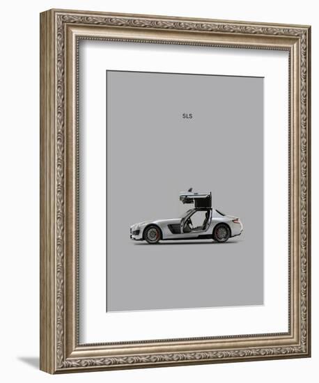 Mercedes SLS Grey-Mark Rogan-Framed Art Print