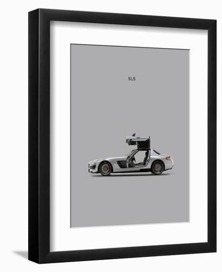 Mercedes SLS Grey-Mark Rogan-Framed Art Print