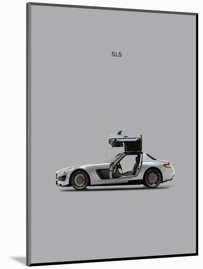 Mercedes SLS Grey-Mark Rogan-Mounted Art Print