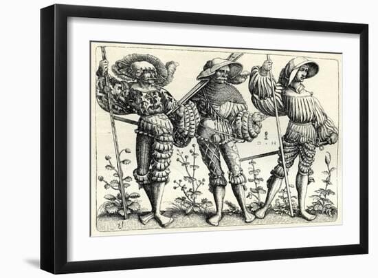 Mercenary soldiers-Daniel Hopfer-Framed Giclee Print