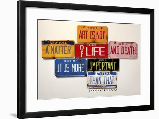 Mercer Art Not Life & Death-Gregory Constantine-Framed Giclee Print